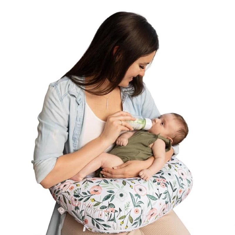 Boppy Nursing Pillow - Ergonomic Bottle & Breastfeeding Pillow with High, Firm, Large Area, Water-Re