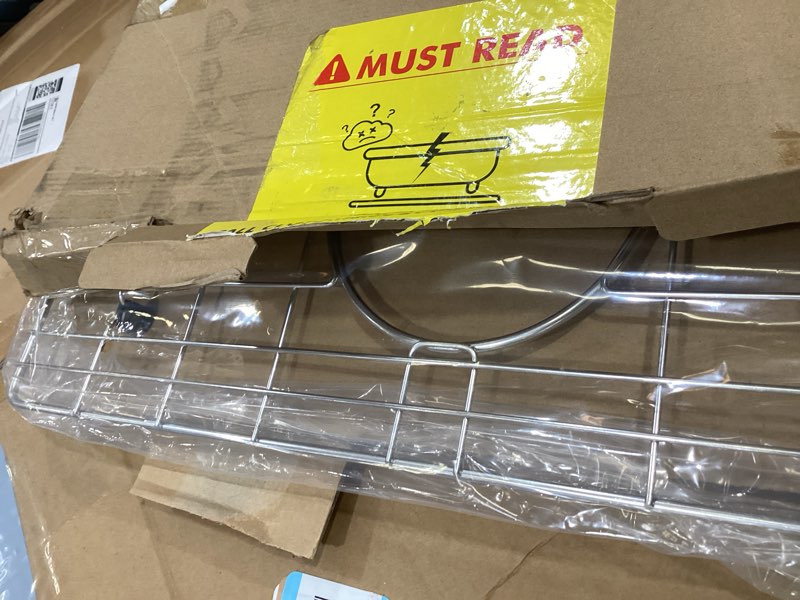 Condition photo showing Good Condition for serene valley 19-1/4" x 14-1/8" sink grid, rear drain with corner radius r 3/8", nlw2015r