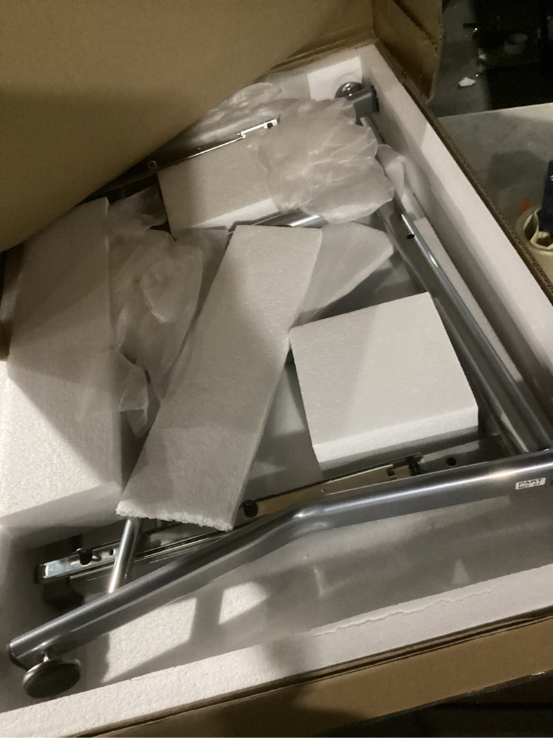 Condition photo showing Good Condition for Techni Mobili Compact Computer Desk With Side Shelf And Keyboard Panel, Cherry, 43" x 19.5" x 30"