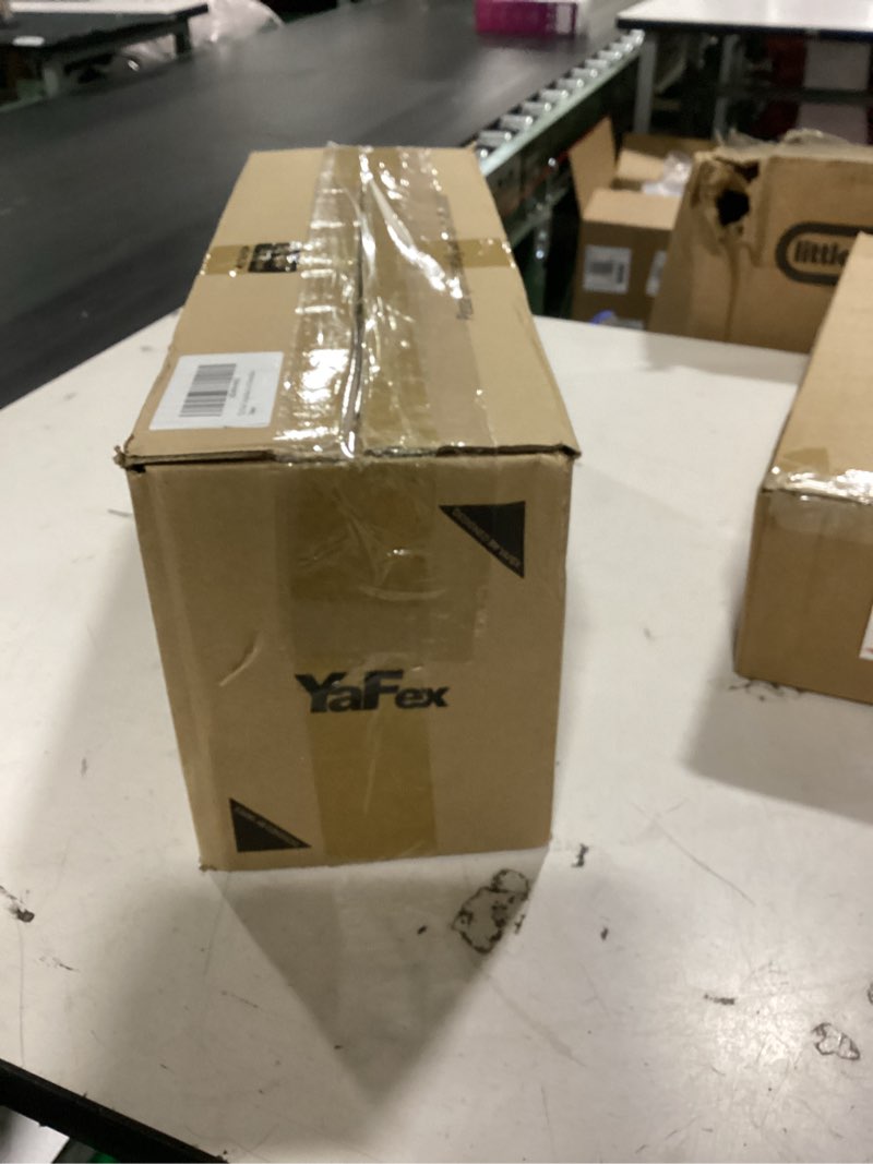 Condition photo showing New/Like New for yafex curtain rods 2 pack 32-84 inch, heavy duty 1 inch curtain rod, black long adjustable window treatment rods, modern design, easy installation 32" to 84" - 2pack black