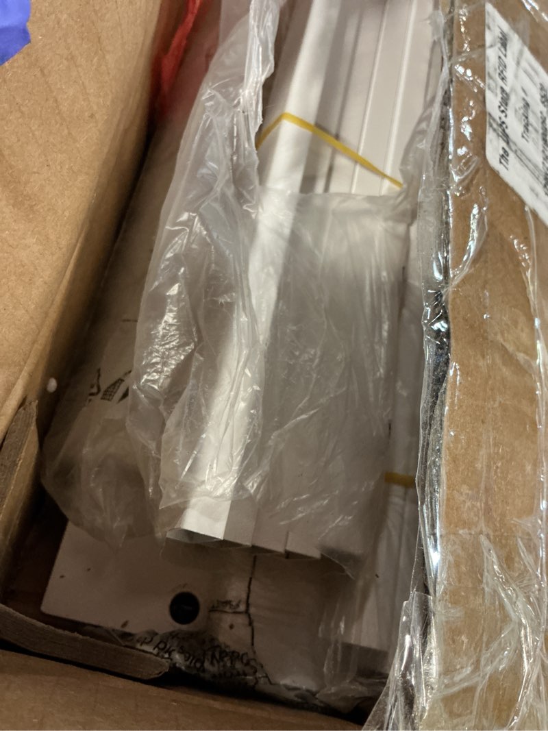 Condition photo showing Good Condition for 16 Inch Twin Bed Frames with Metal Baffles, White Twin Metal Bed Frame No Box Spring Needed, Heavy Duty Steel Platform Supprt, Rounded Corner Design, Storage Space. Noiseless, Reserved Holes Twin 16 inch