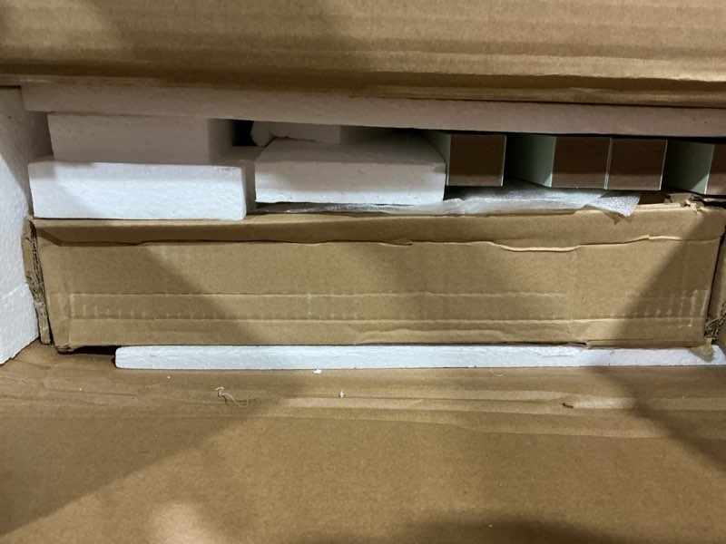 Condition photo showing Good Condition for fluted nightstand, farmhouse night stand with 3 drawers, mid century modern side accent table,bedside end table for bedroom, living room, pale green 3 drawers green