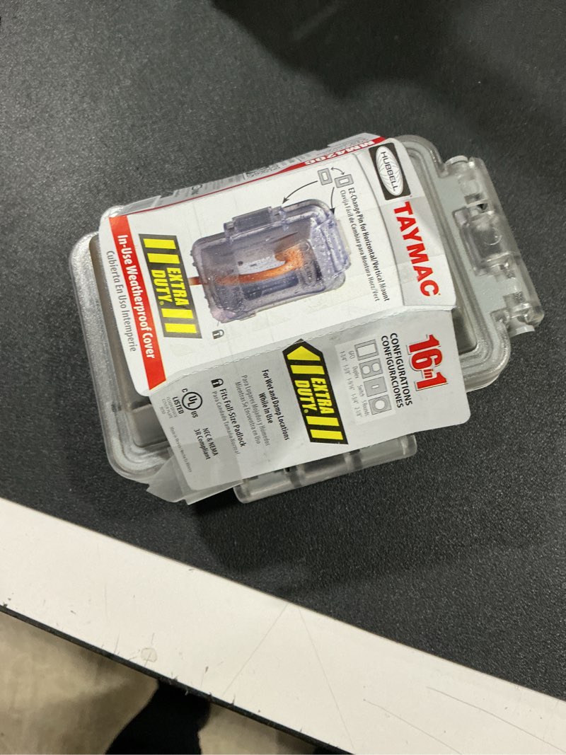 Condition photo showing As Is for Taymac MM420C Outlet Cover, Expandable, Gray - Quantity 8