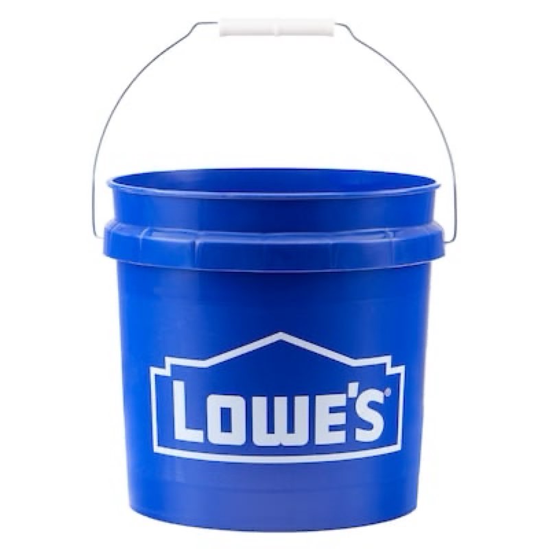 lowe's 2-gallon plastic blue general bucket