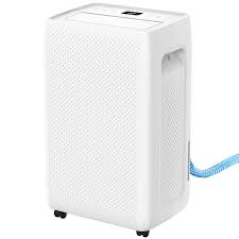 olixis 50pints dehumidifier with drain hose, most efficient energy star, 3,500 sq.ft dehumidifier for basement, 4.5l tank 41db, airflow swing, ideal humidity remover for home, bedroom & bathroom