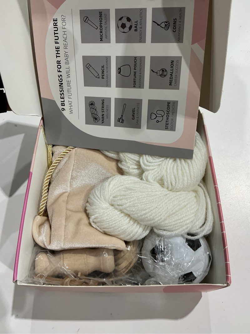Condition photo showing Good Condition for korean doljabi first birthday kit – doljabi set ??? zhuazhou,traditional doljanchi ceremony set with fortune items for 1-year-old celebration
