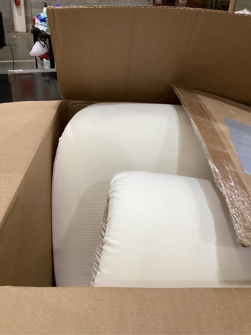 Condition photo showing As Is for Vekkia King Bed Wedge Pillow for Headboard Gap/Bed Gap Filler/Mattress Wedge to Fill 0-6" Gap Between Headboard and Mattress (White 76"x10"x6") White King(10 in x 6 in x 76 in--Big)