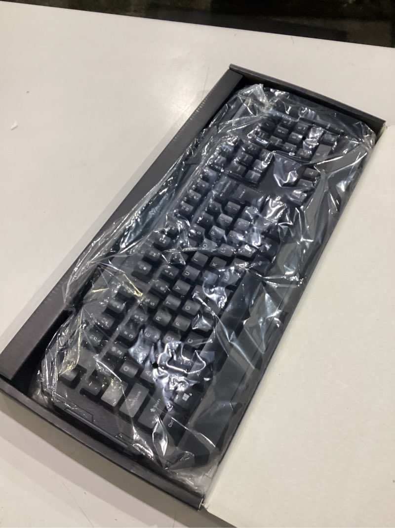 Condition photo showing Good Condition for multiple digitally yours rainbow led backlit gaming keyboard, full size usb wired multimedia keyboard with 19-key anti-ghosting, spill-resistant design, plug and play for pc & mac (gk-10-en-bk)
