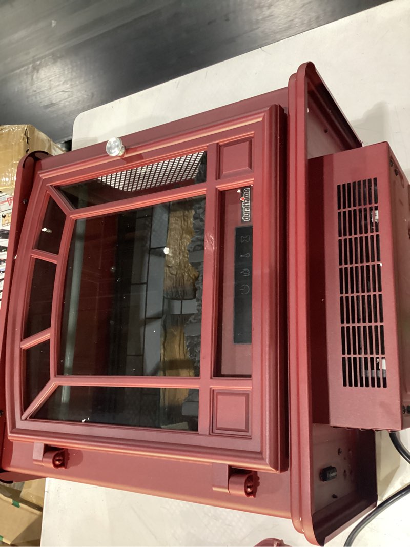 Condition photo showing As Is for duraflame infrared quartz electric stove heater - dfi-591-03 - cinnamon