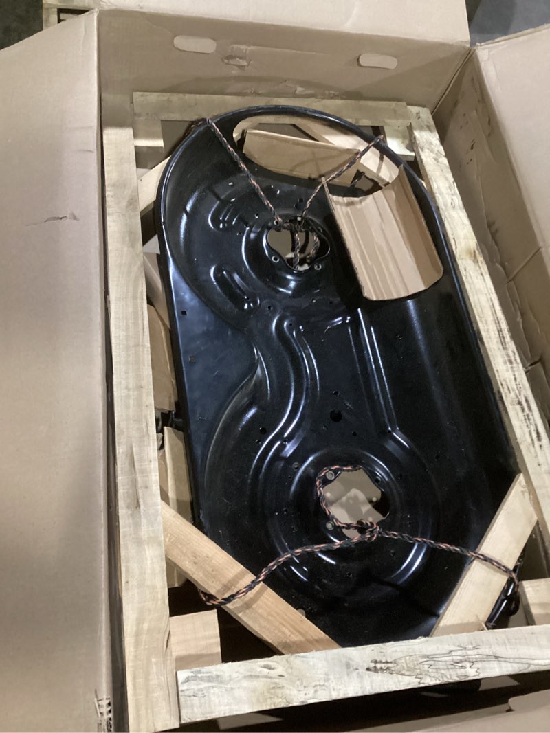 Condition photo showing As Is for cub cadet 983-04598a-0637 42" deck assembly powder black ltx1040 ltx1042 kh kw