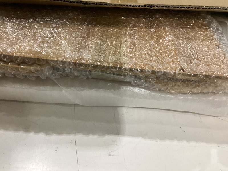 Condition photo showing As Is for corner bread box for kitchen countertop: bamboo storage container for homemade bread, two layer breadbox under cabinet mount, large bread holder for kitchen counter, pantry shelf double-door