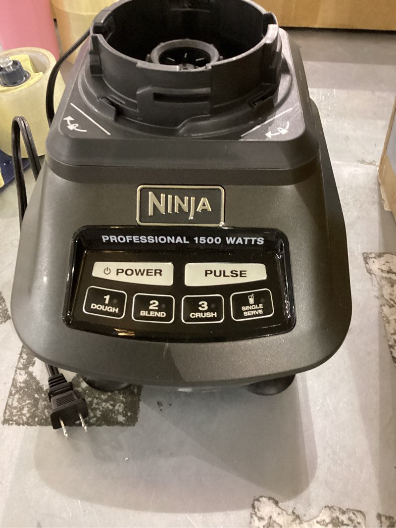 Ninja Blender, Food Processor, Blender for-Smoothies, Includes Pitcher, Smoothie Cup, and 8-Cup Bowl, Salsa, Dough, Shakes, Slush, and Frozen Drinks, Mega Kitchen System, 120 Volts, Black, BL770AMZ