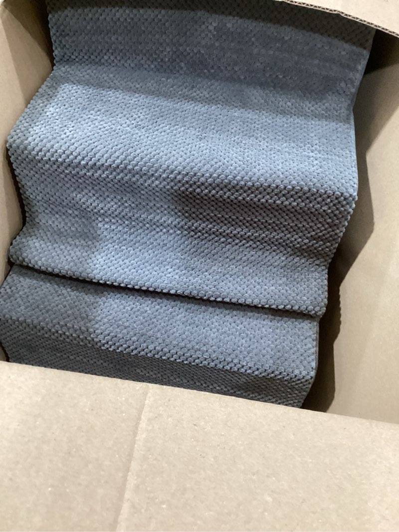 Condition photo showing Good Condition for 4-step dog stair and ramp for small dogs and cats, pet steps for bed with non-slip bottom, grey 4-step grey