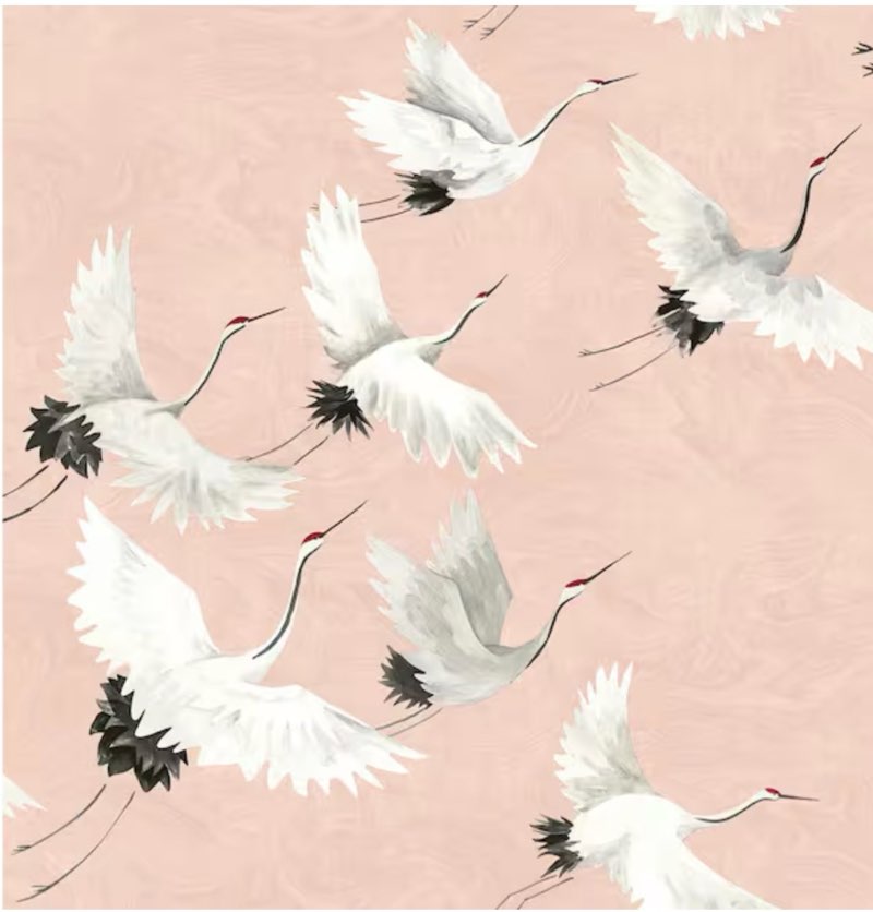 NuWallpaper Pink Halcyon Peel and Stick Wallpaper