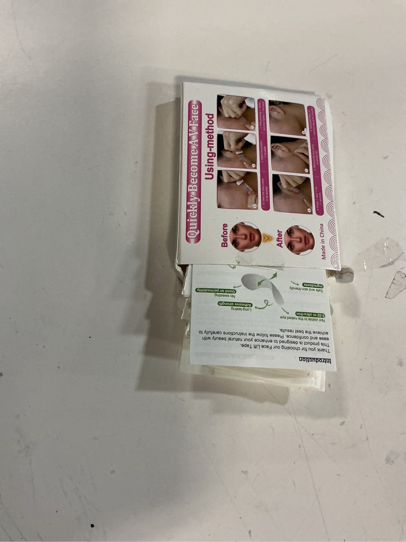 Condition photo showing Good Condition for Face Lift Tape – 152 PCS Invisible Face Tapes for Instant Lifting & Loose Skin Tightening Strips for Women– Face,Neck,Jowls,Eyes Sagging Skin,Wrinkles & Double Chin – Facial Tape for Wrinkle Patches