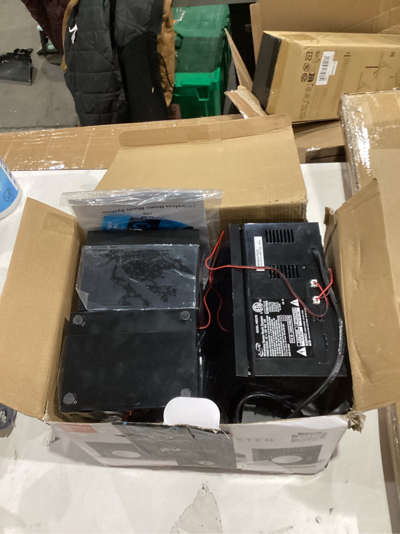 Condition photo showing As Is for iLive Electronics Wireless Home Stereo System, with CD Player and AM/FM Radio, Includes Remote Control (iHB227B),Black/Silver