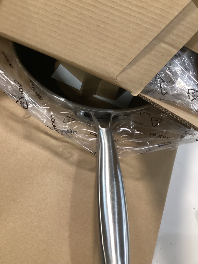 Condition photo showing Good Condition for COOKER KING 10-Inch Wok with Lid, Hybird Nonstick Wok Professional Grade, Stainless Steel Woks & Stir-Fry Pans, Stay-Cool Handle, Dishwasher & Oven-Safe,Compatible with All Cooktops