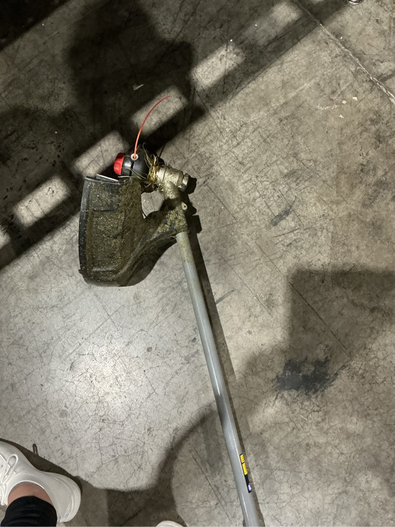 Condition photo showing As Is for craftsman ws2200 25-cc 2-cycle 17-in straight shaft attachment capable gas string trimmer