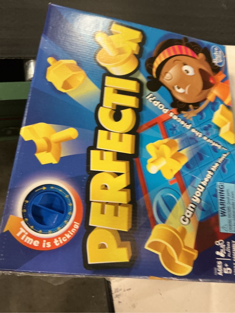 Condition photo showing New/Like New for Hasbro Gaming Perfection Game for Preschoolers and Kids Ages 5 and Up, Popping Shapes and Pieces, Preschool Board Games for 1 or More Players Original version