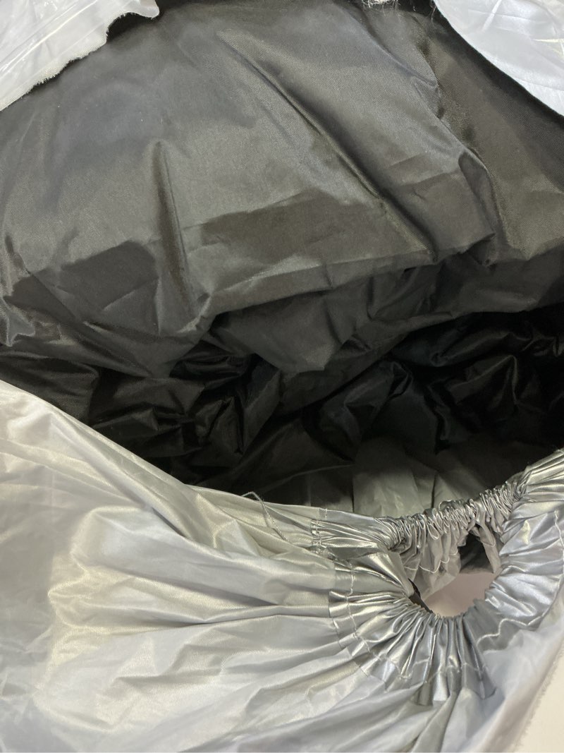 Condition photo showing Good Condition for car cover waterproof all weather suv - coverado black car cover uv protection with zipper door, cotton backing snowproof hail protection windproof, universal fit for suv (206"-215") black (with cotton lining) yxxl: fit 206-215 inches suv