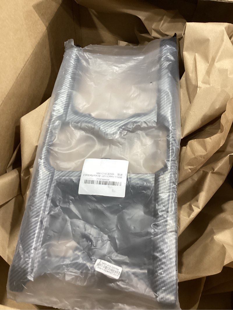 Condition photo showing Good Condition for for honda cr-v 2017 2018 2019 accessories cup water frame decals crv abs carbon fiber stickers, b 2017-2019 cup holder frame