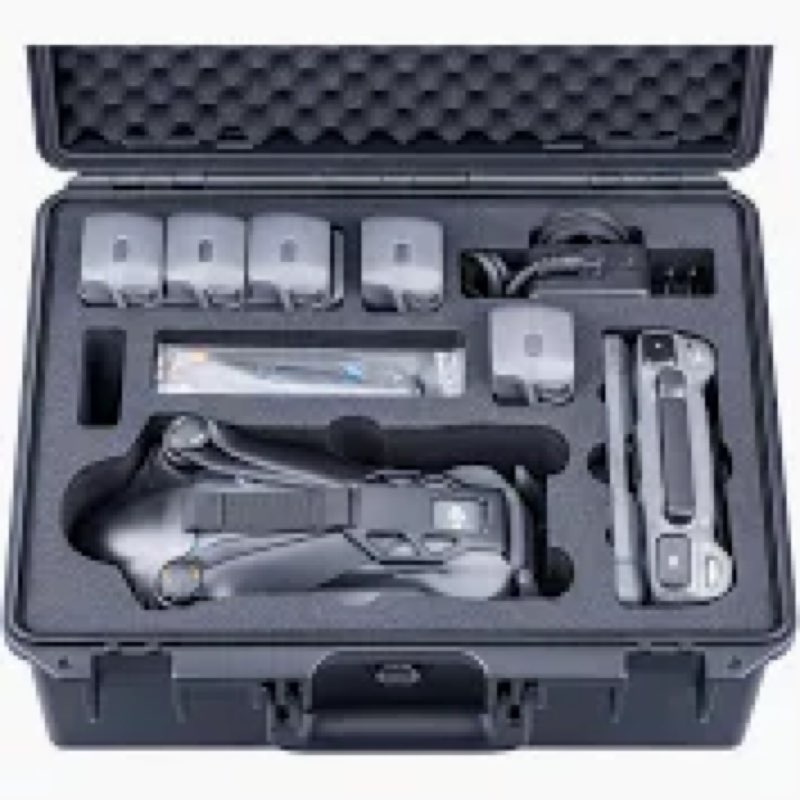 Lykus Titan M400 Waterproof Hard Case for DJI Mavic 4 Pro, DJI RC Pro 2/RC2, Fits up to 6 Batteries 