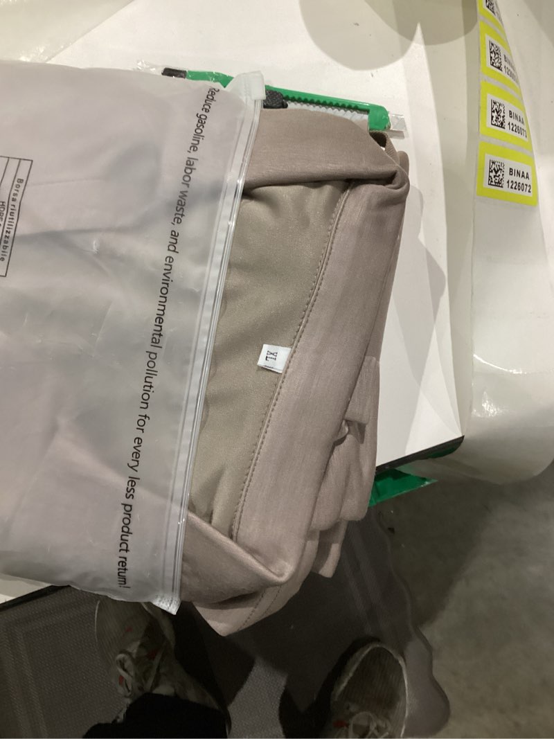 Condition photo showing As Is for Glamaker Women's 2 Piece Sets Outfits Casual Long Sleeve Sweatsuits Polo Top and Wide Leg Pants Matching Sets Camel X-Large