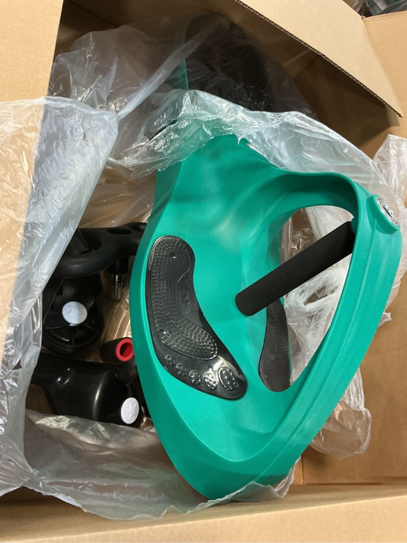 Condition photo showing Good Condition for Wiggle Car Ride On Toy - No Batteries, Gears or Pedals - Twist, Swivel, Go - Outdoor Ride Ons for Kids 3 Years and Up by Lil' Rider (Green) Green and Black