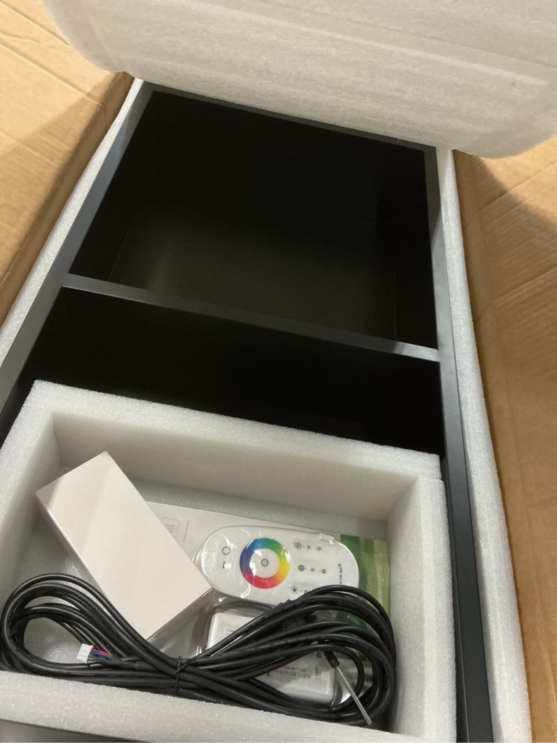 Condition photo showing New/Like New for 12" x 36" rgb led shower niche no tile needed, stainless steel shower niche insert tile ready, recessed wall shelf for bathroom storage organizer with remote control, matte black matte black-rgb 12" x 36"