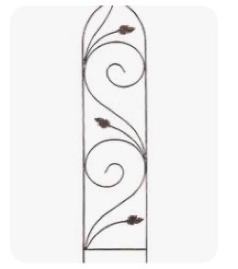 arcadia garden products tr08 phoenix trellis 5' x 10\", black