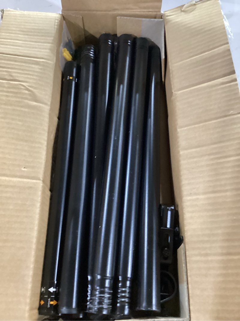 Condition photo showing Good Condition for yafex curtain rods 32-144 inch, heavy duty 1 inch adjustable curtain rod for windows, black extra long window treatment rods, modern design, easy installation