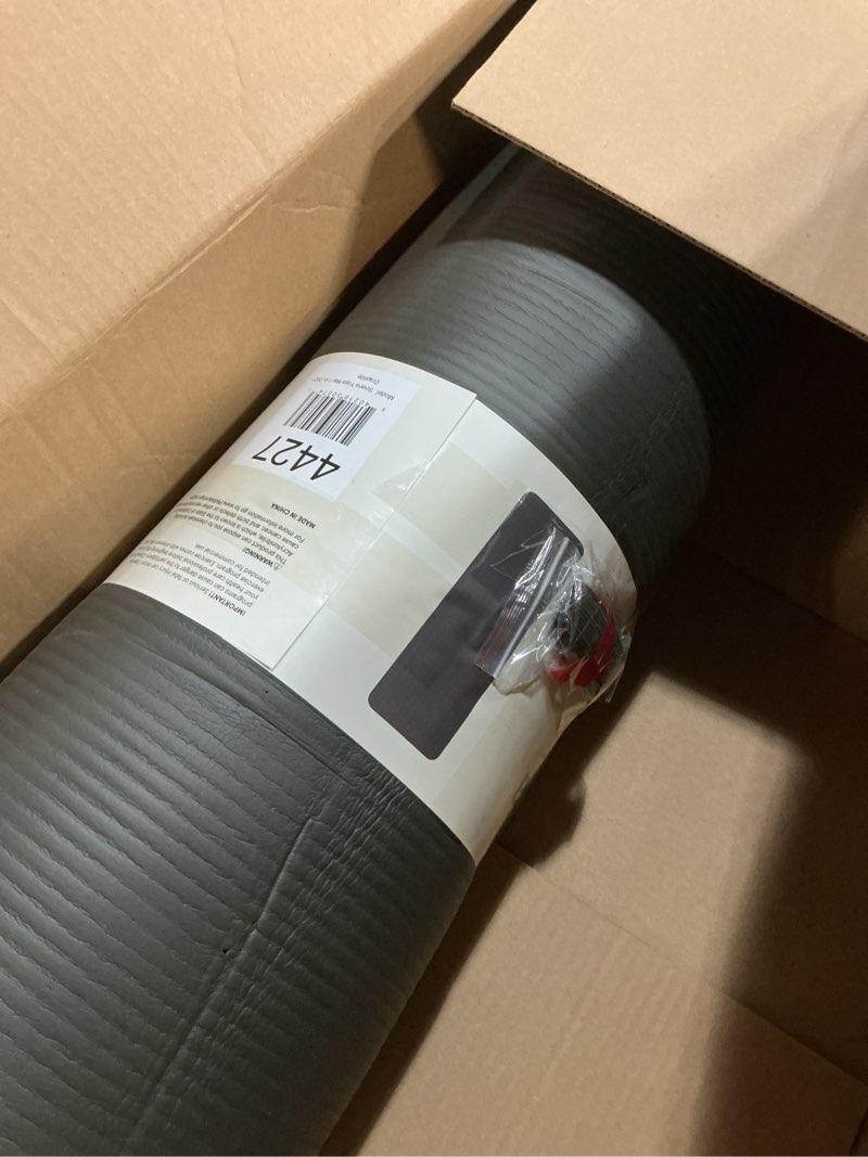 Condition photo showing Good Condition for retrospec solana yoga mat 1" thick w/nylon strap for men & women - non slip exercise mat for home yoga, pilates, stretching, floor & fitness workouts graphite 1 inch