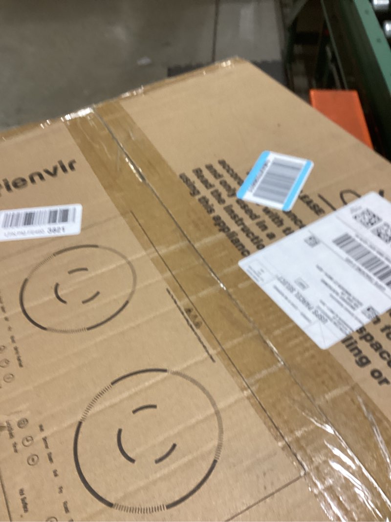 Condition photo showing New/Like New for Karienvir 2 Burner Electric Cooktop 110v, 2000W Electric Stove Top Countertop & Built-in, Plug-in El