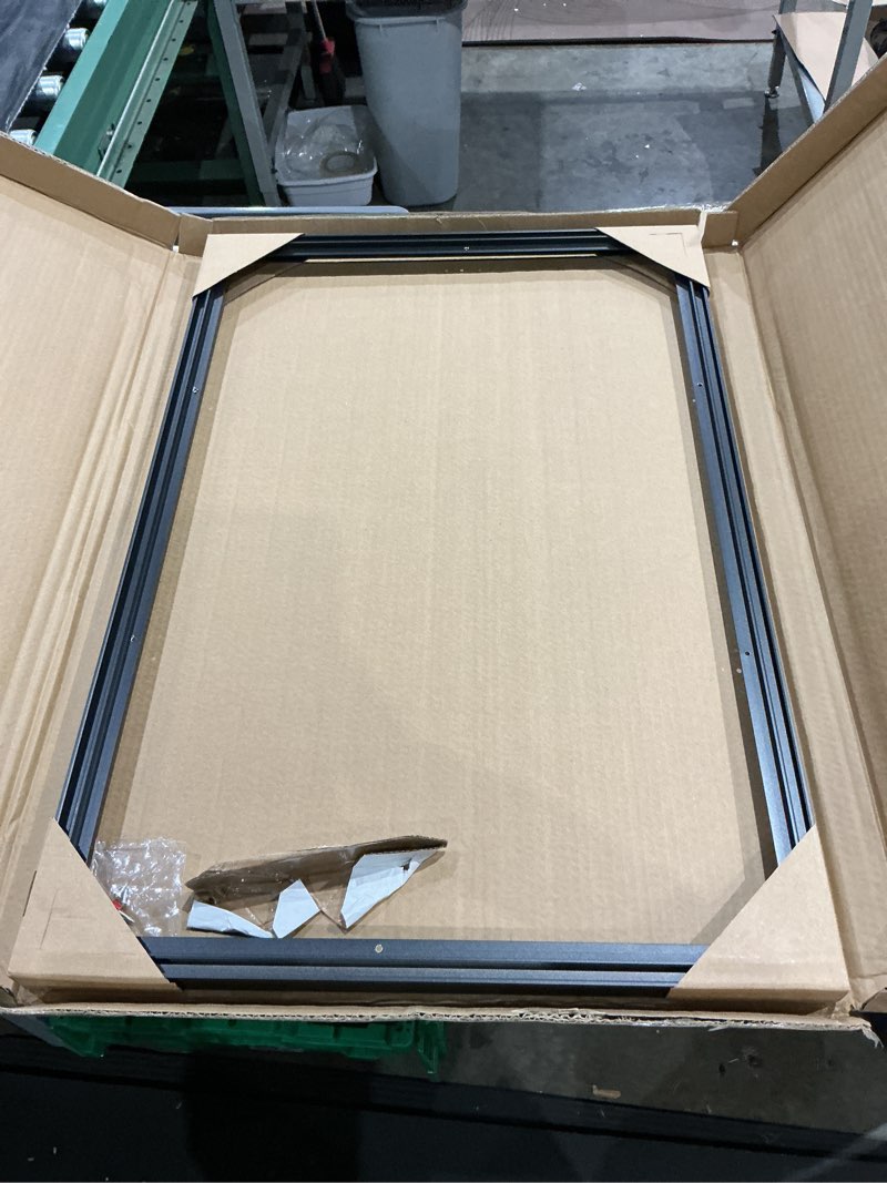 Condition photo showing Good Condition for 20x30 assembled canvas frame for 0.6"-0.9" deep stretched canvas, 0.75" depth floating frame, black(1pcs,aluminum)