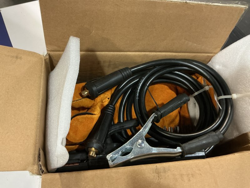 Condition photo showing As Is for welding machine, upgraded mma-250a 110v welder machine,portable stick welder igbt digital display lcd,home diy arc welder,hot start arc force anti-stick mini welder grey red