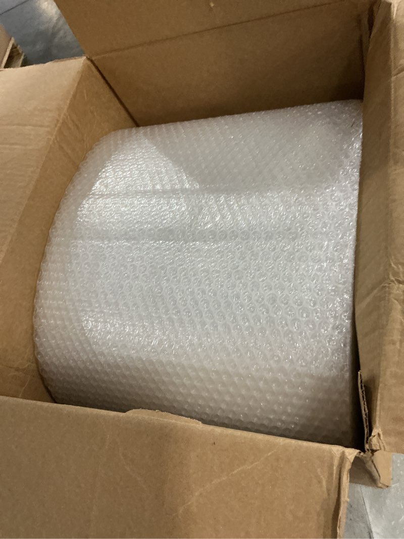 Condition photo showing As Is for large roll of 175 feet of recycled small plus bubble wrap for packing, moving and shipping for your business essentials. eco friendly and made from 90% post-consumer materials by american bubble boy