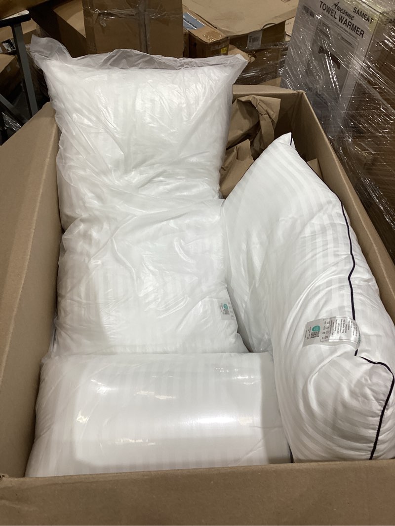 3 pack white, down-alternative bed pillows