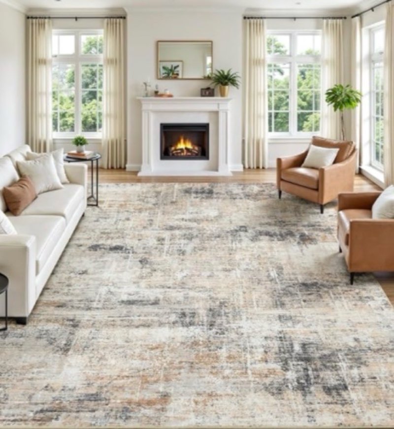 soalmost abstract rug 8x10 large living room rugs neutral modern washable area rugs for bedroom dini