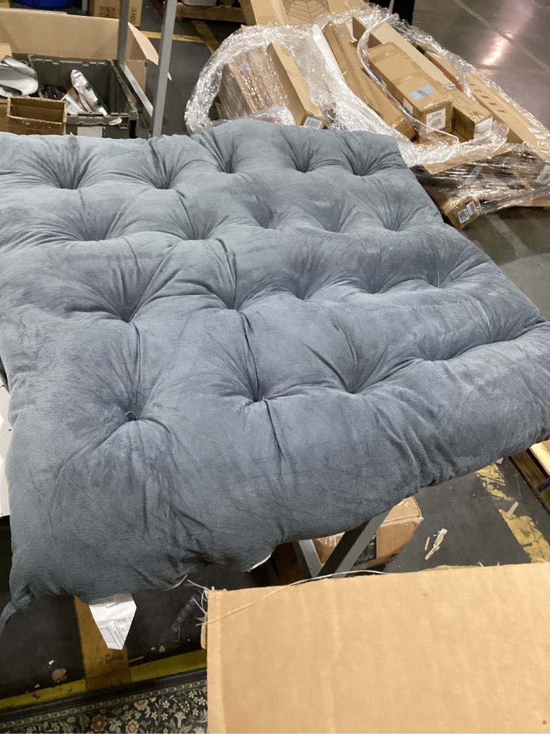 Condition photo showing Good Condition for college dorm headboard twin xl velvet ultra thick cushion tufted headboard with wall hooks for college dorm room bed decor, 39.25" x 34" x 3.15"(elegant color)