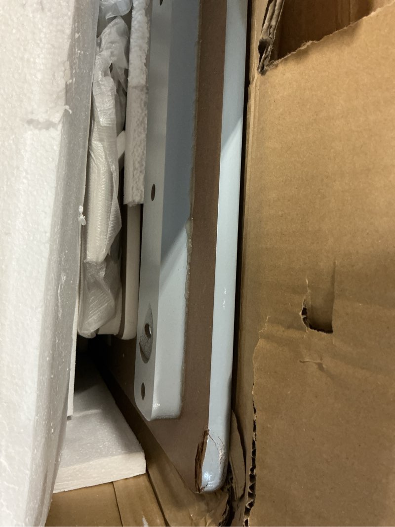 Condition photo showing As Is for Delta Children Kids Table and Chair Set (4 Chairs Included) - Ideal for Arts & Crafts, Snack Time, Homeschooling, Homework & More, Grey/White