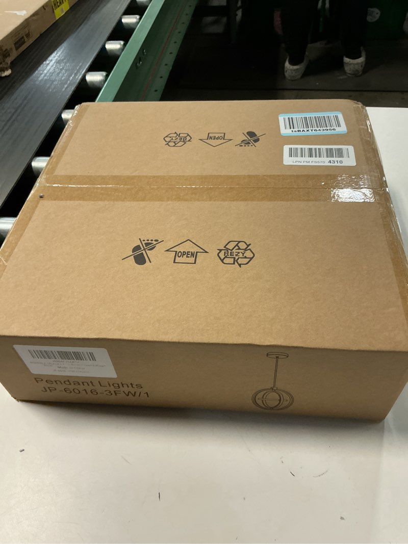 Condition photo showing New/Like New for Modern LED Chandelier Chrome Ring Pendant Light Fixtures 4000K Dimmable Height Adjustable Pendant Lighting for Dining Room Kitchen Island Bedroom Living Room Foyer?1-Pack?… Chrome Round 1-Pack