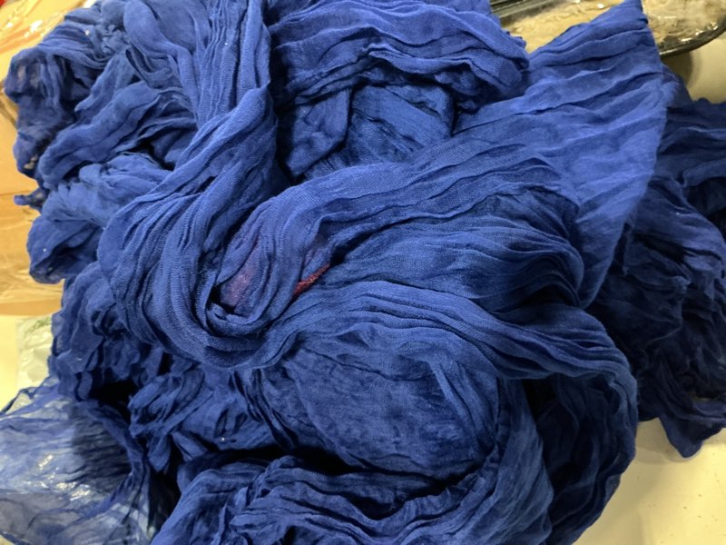 Condition photo showing As Is for 10 pack royal blue table runner cheesecloth 17 x 108 inch royal blue 10 pcs