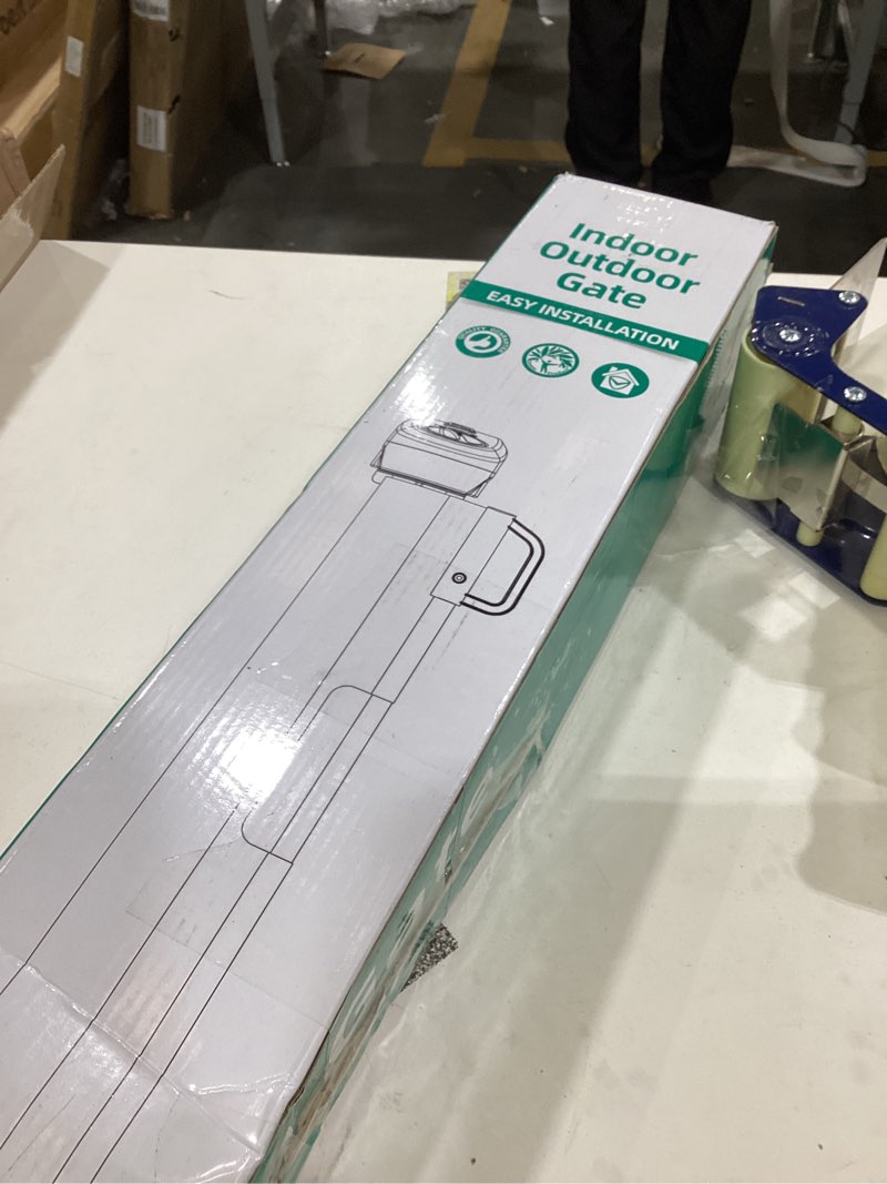 Condition photo showing Good Condition for Babepai Retractable Baby Gates for Stairs, Dog Gates for Doorways, Mesh Baby Gate Extends to 52" Wide 34" Tall, Pet Gate Indoor Use for Hallways, Porch, Patio, Outdoor - White
