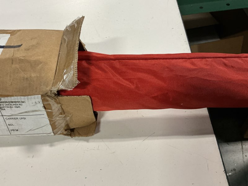 Condition photo showing As Is for sport-brella versa-brella spf 50+ adjustable umbrella with universal clamp reg firebrick red