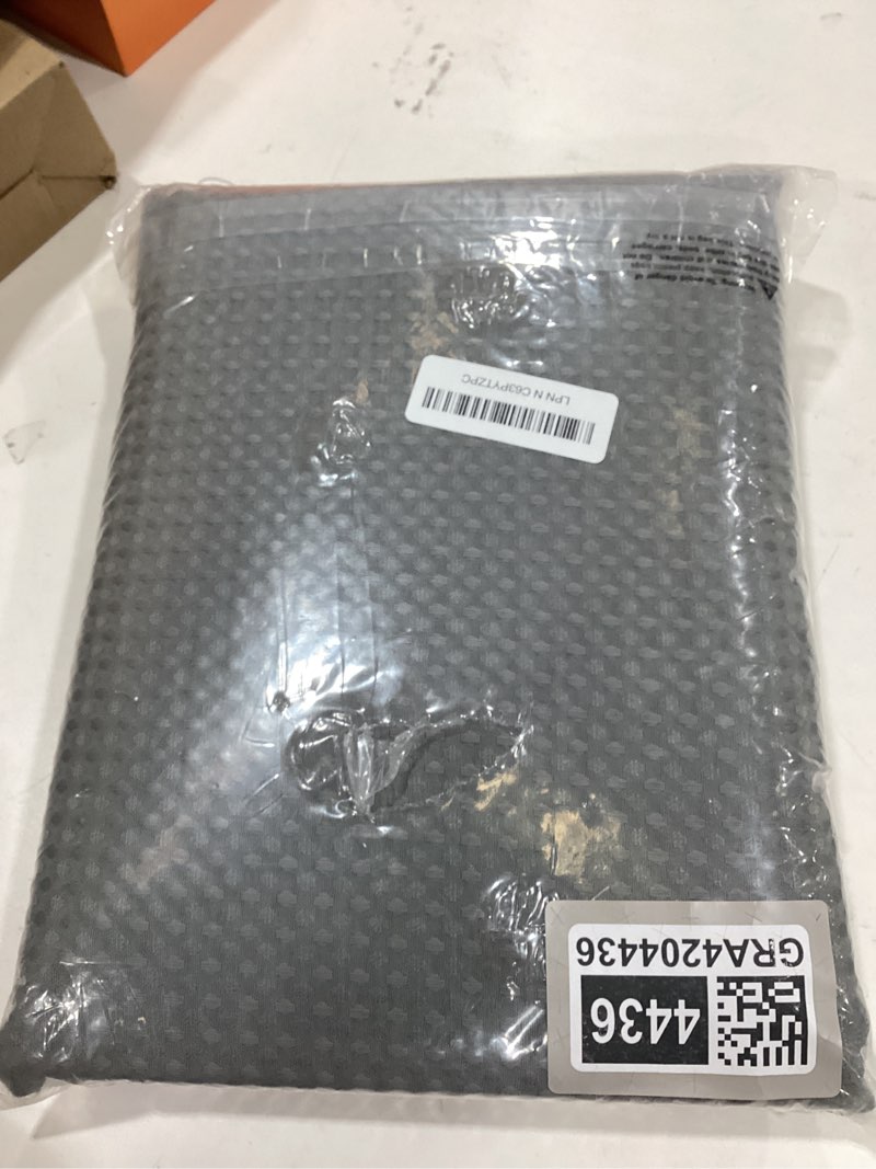Condition photo showing Good Condition for n&y home long waffle weave shower curtain with snap-in fabric liner and 12 hooks set - 71" x 78", hotel style & mesh top window, machine washable, water repellent - 71x78, gray grey 71"w x 78"l (pack of 1)