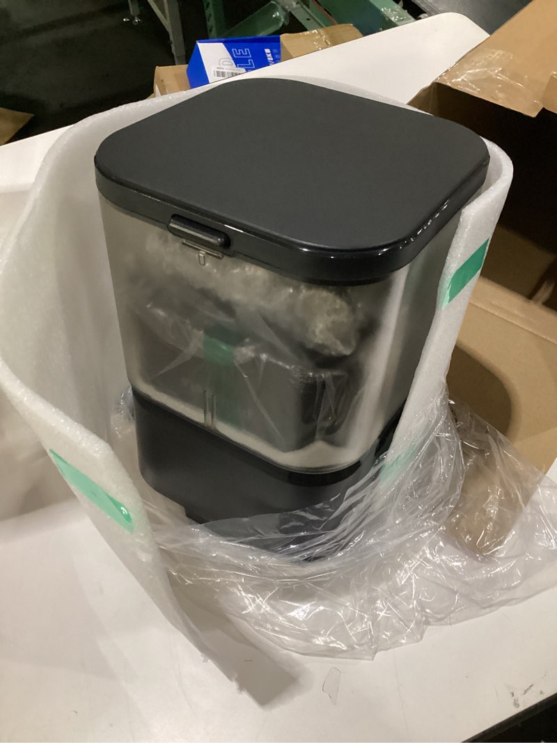 Condition photo showing Good Condition for dual chamber automatic cat feeder, smart wifi pet food dispenser with 2.4&5g wifi app, custom schedule & portion control for dry food and treats, 4l, black dual-hopper with wifi