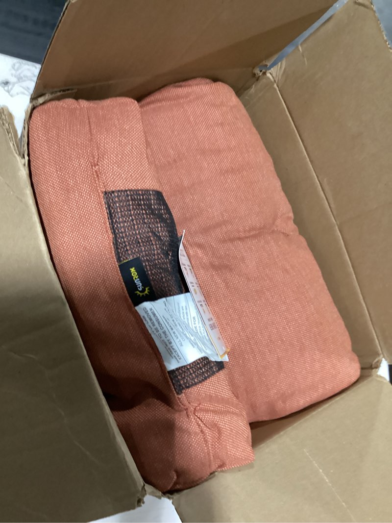 Condition photo showing New/Like New for SUNROX Outdoor Chair Cushions Waterproof & FadeShield Patio Furniture Cushions, All-Weather Quick-Dry Deep Seat Cushions with DryMesh Drainage Replacement Cushions for Sofa Couch 22x24 Inch, Burgundy Burgundy 22x24 Inch