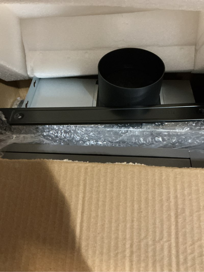 Condition photo showing New/Like New for Bathroom Exhaust Fan with Light, Bluetooth Speaker, Odor & Humidity Sensors, 230 CFM Quiet Ceiling Fan with 3 Dynamic RGB Lighting, 3CCT - Remote App Control - Compatible with Alexa Gray Pro