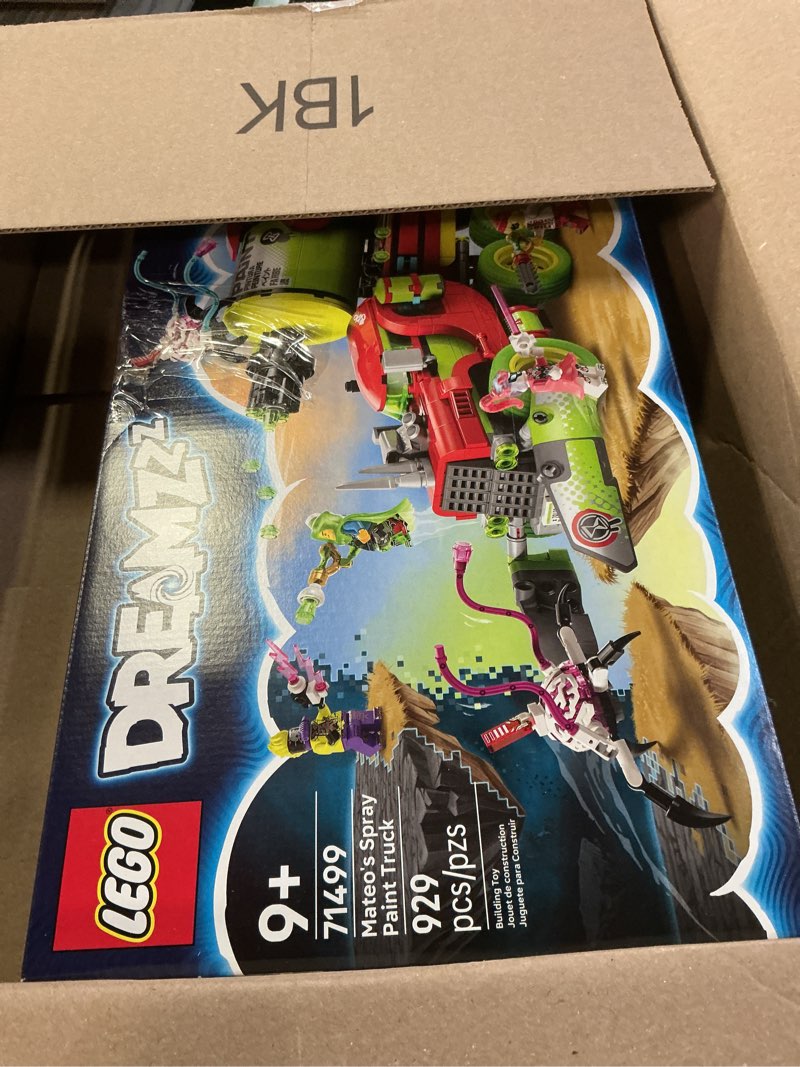 Condition photo showing Good Condition for LEGO DREAMZzz Mateo’s Spray Paint Truck Building Toy for Kids - Pretend Play Set & 5 Toy Figures for Boys & Girls, Ages 9+ - Truck with 2 Building Modes - Gift Idea for Birthdays - 71499