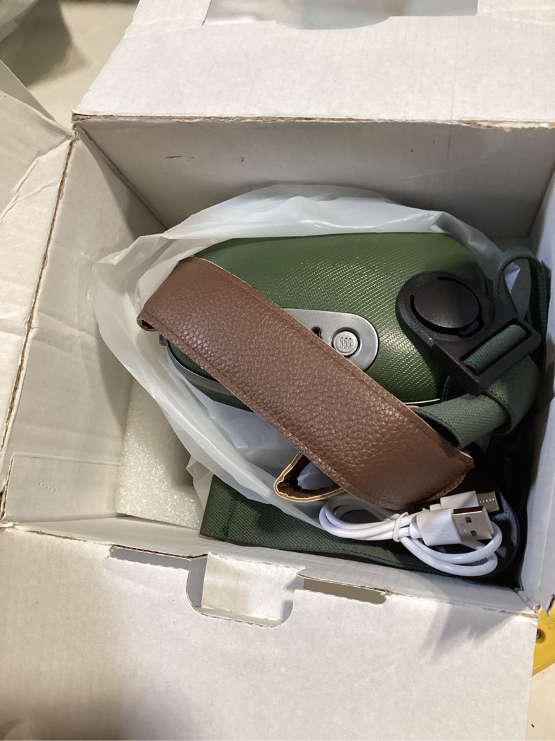 Condition photo showing As Is for 2026 upgrade edition 4d neck and shoulder heat massager, wireless portable neck massager, relieves muscle pain, simulates deep tissue massage of human hand, ideal gift.?emerald green?